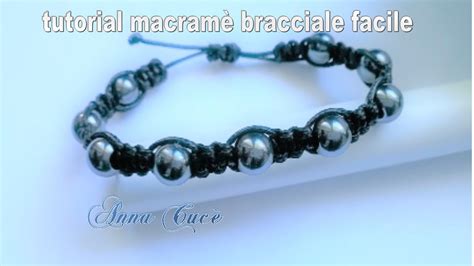 Tutorial macramè bracciale semplice e facile/Macramè tutorial 